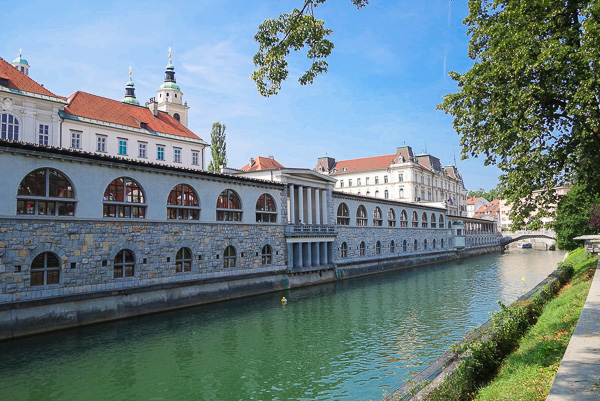 The Central Market, one of Plečnik's many buildings in Ljubljana.