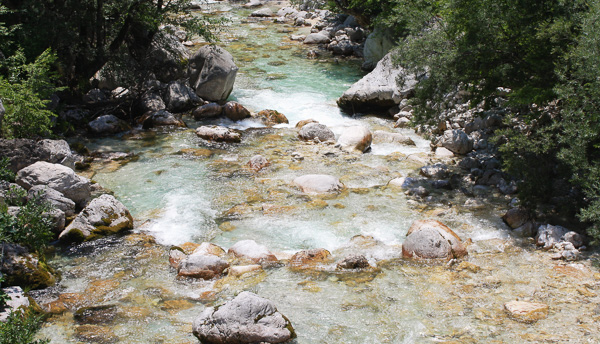 The water was so clear it was hard to capture.