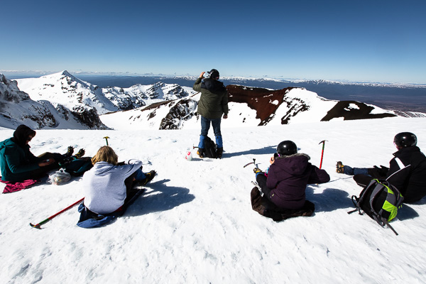 The top of the Red Crater and nearly the top of the Mt. Tongariro. 