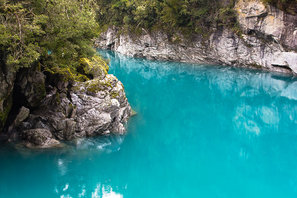 Yes, the water was this bright turquoise. 