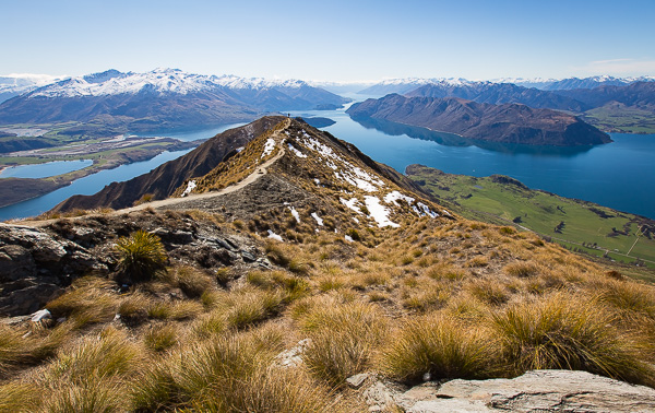 The view from one of the lookout points two-thirds of the way up to Roys Peak. 