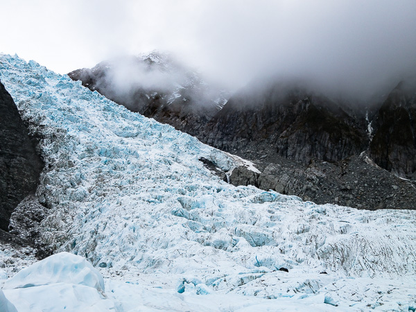 The tears of Hine, also known as the Franz Josef Glacier. 