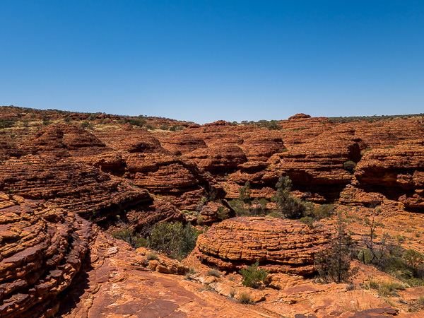 The rock formations at Kings Canyon are otherworldly. 