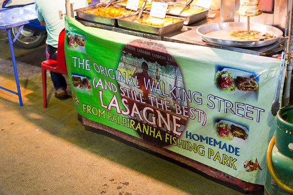 Who knew that Thailand was a Lasagna destination? We sure didn't. 