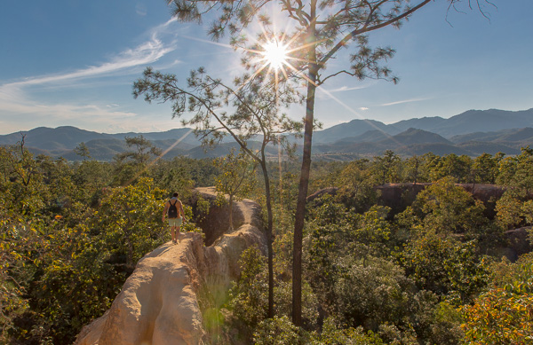 An adventurous spirit is a must when visiting the Pai Canyon, just check out that path. 