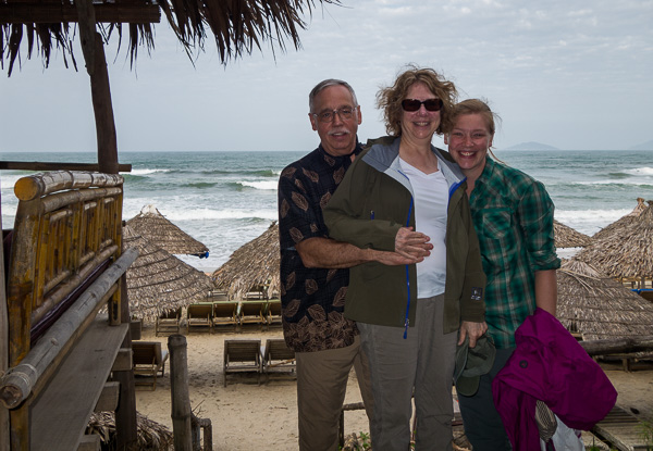 The only time my mom has ever been taller than my dad and I. Thank goodness we documented it for her. 