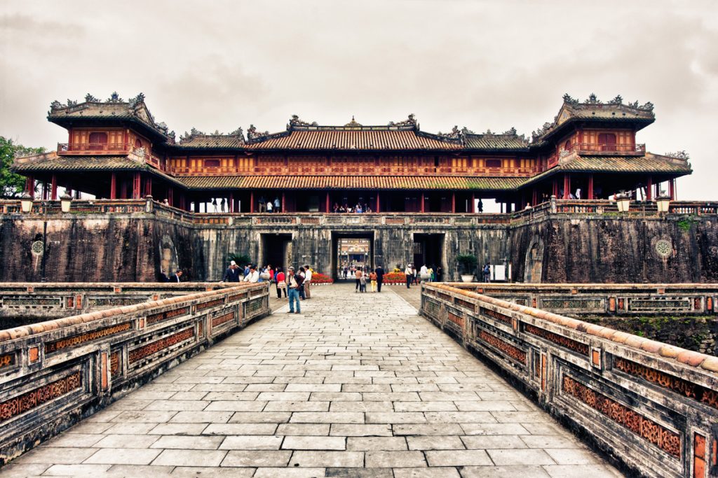 A view of the Citadel when it isn't pouring. Photo by Vietnam Travel. 