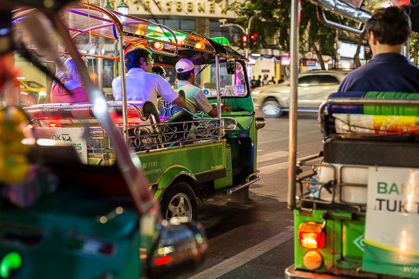 Different versions of Tuk Tuks can be found in most of the countries in Southeast Asia. 