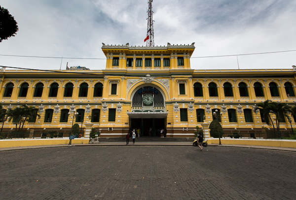 This post office in Ho Chi Minh City, Vietnam is a perfect example of colonial architecture found around Southeast Asia.