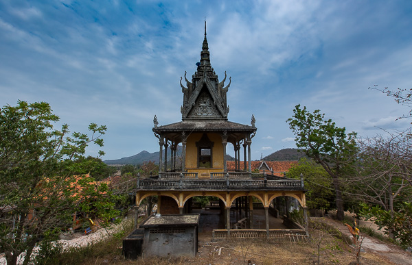 This rundown temple in Kampong Leaeng, Cambodia was being worked on by the monks to restore it to its former glory. Although even in ruins it was a special place. 