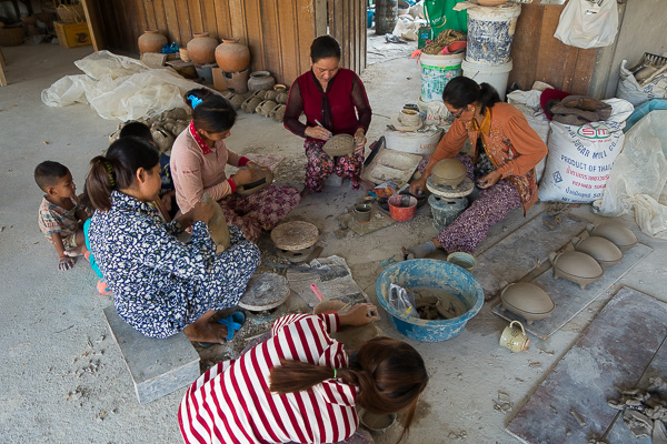 Pottery in process