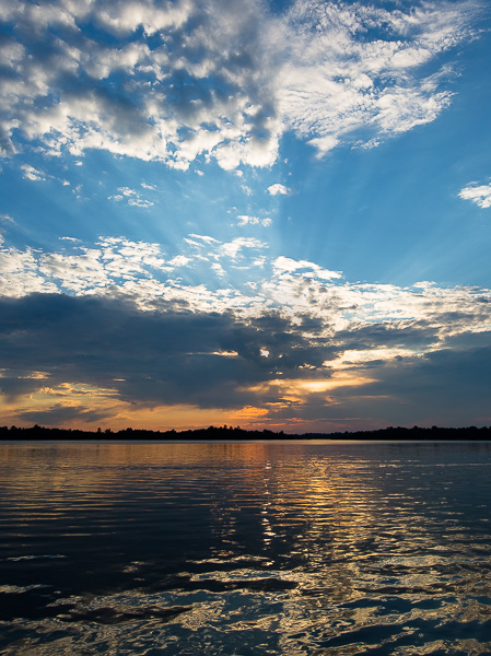 I am feeling relaxed just looking at this sunset we captured at the cabin in Hackensack, Minnesota. 